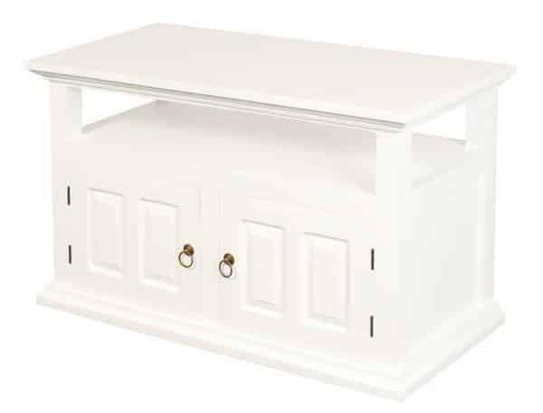 Tasmania 2 Door TV Stand (White) - Image 2