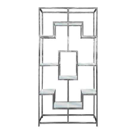 Nelson Bookcase / Shelving - Silver