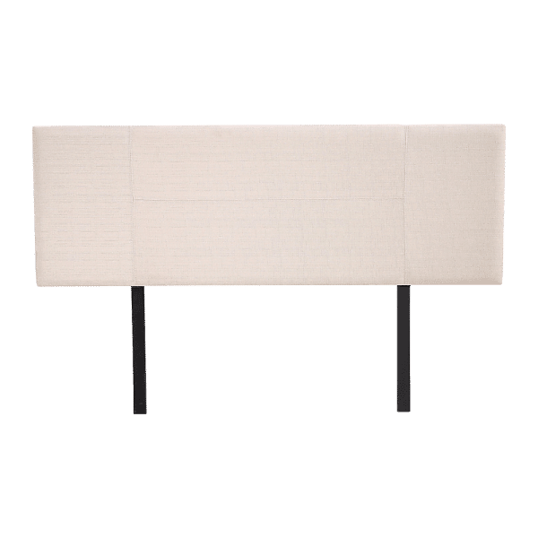 Linen Fabric Queen Bed Headboard Bedhead - Beige