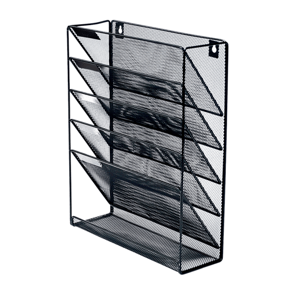 Wall Mount 6 Pocket Hanging File Sorter Organizer Folder Holder Rack Storage