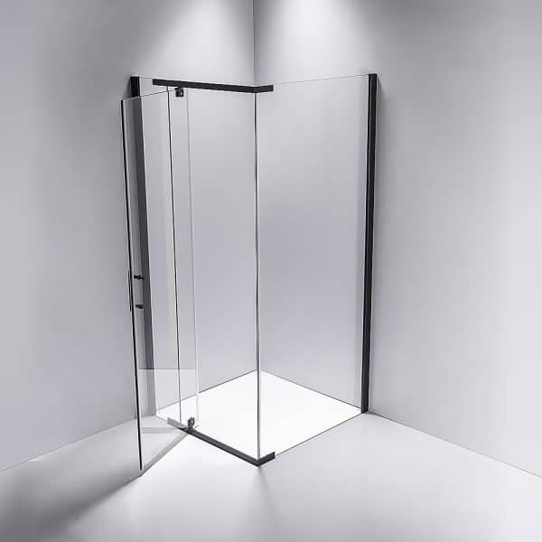 Shower Screen 1200x700x1900mm Framed Safety Glass Pivot Door By Della Francesca - Image 2