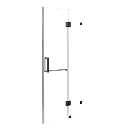 100 x 200cm Wall to Wall Frameless Shower Screen 10mm Glass By Della Francesca