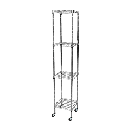 Modular Wire Storage Shelf 350 x 350 x 1800mm Steel Shelving