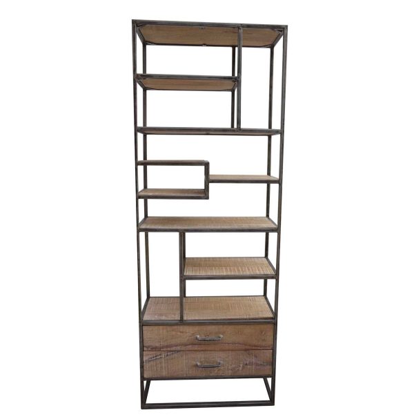 SLIM INDUSTRIAL IRON BOOKCASE - Image 2